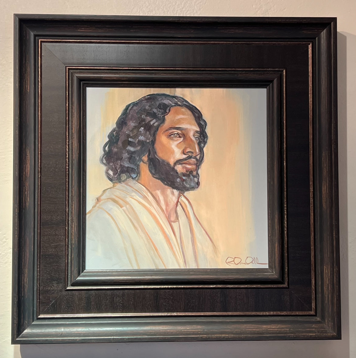 Oil Portrait of Christ I by Rose Datoc Dall.