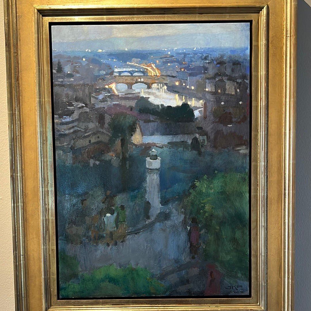The Arno at Dusk by J. Kirk Richards