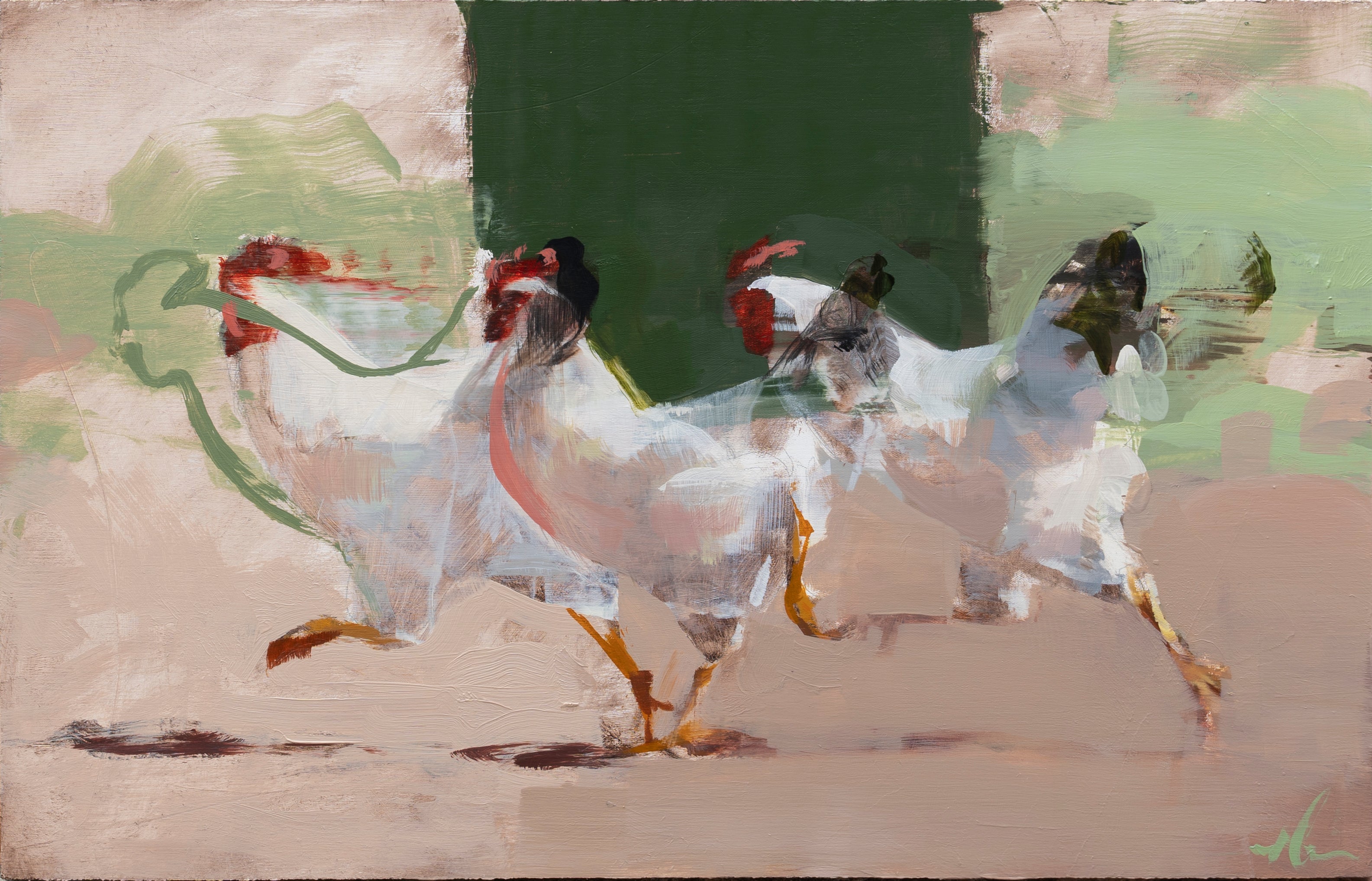 Rooster Running by Mark Crenshaw