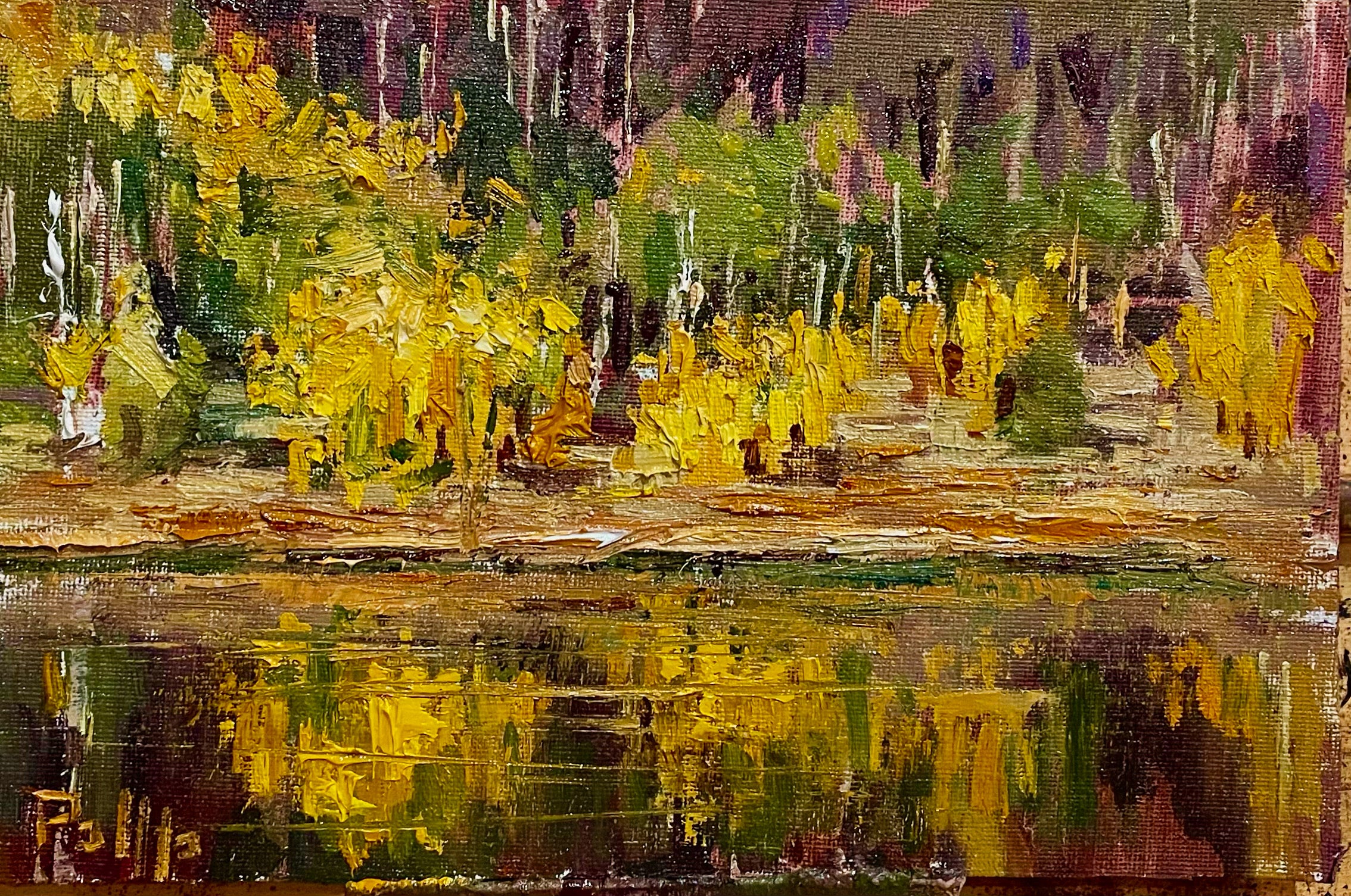 Yellow lake Reflections by Timothy Padilla