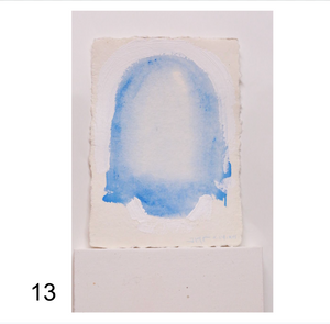 Works on Paper (5 x 7): Cristo (Blue Veil) Series