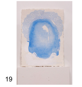 Works on Paper (5 x 7): Cristo (Blue Veil) Series