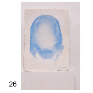 Works on Paper (5 x 7): Cristo (Blue Veil) Series