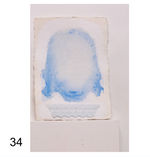 Load image into Gallery viewer, Works on Paper (5 x 7): Cristo (Blue Veil) Series
