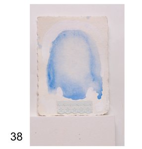 Works on Paper (5 x 7): Cristo (Blue Veil) Series