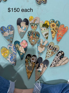 $150 Ceramic Hearts by Sadie Joy Muhlestein