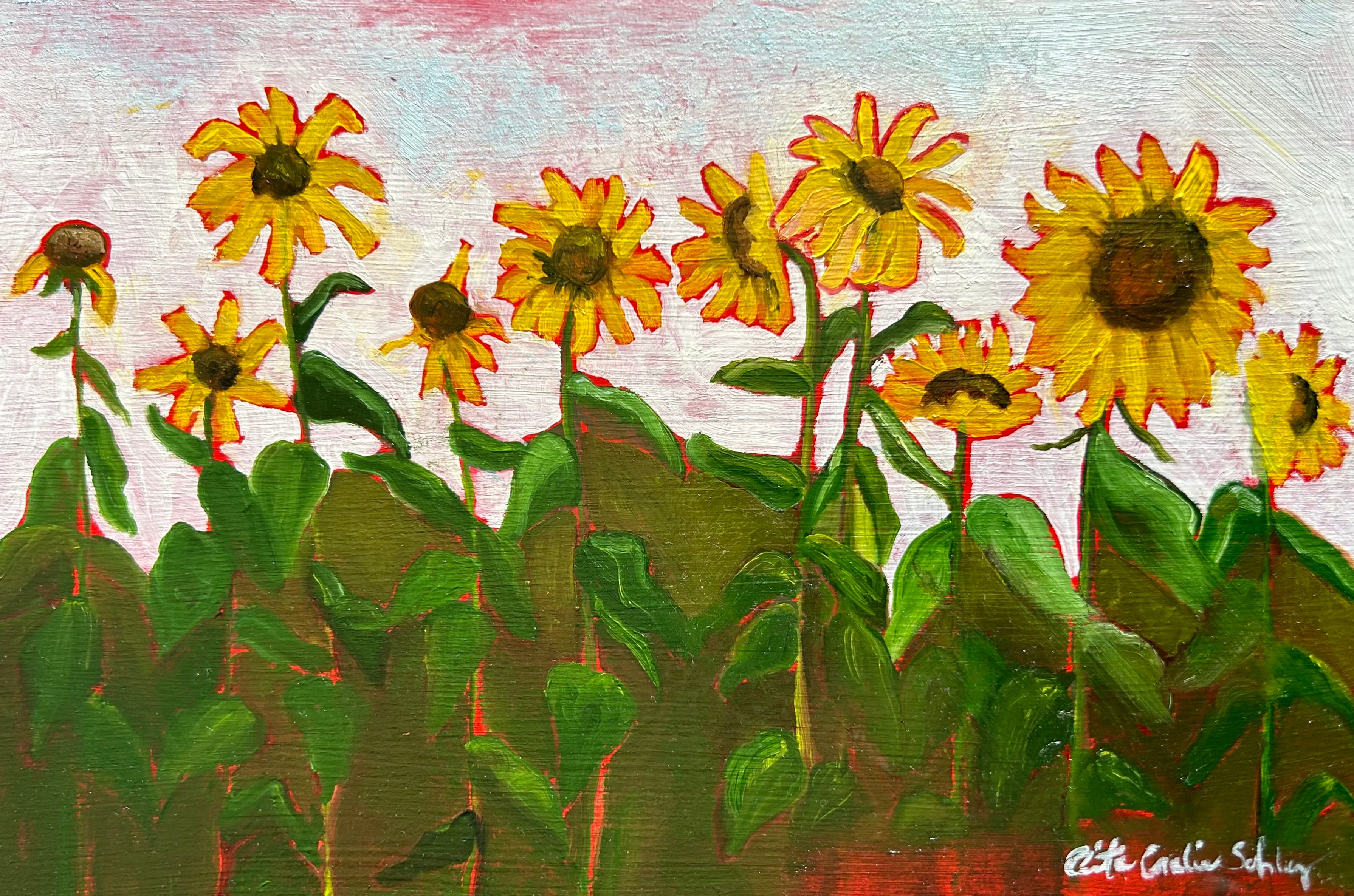 Repentant Sunflowers by Anita Eralie Schley
