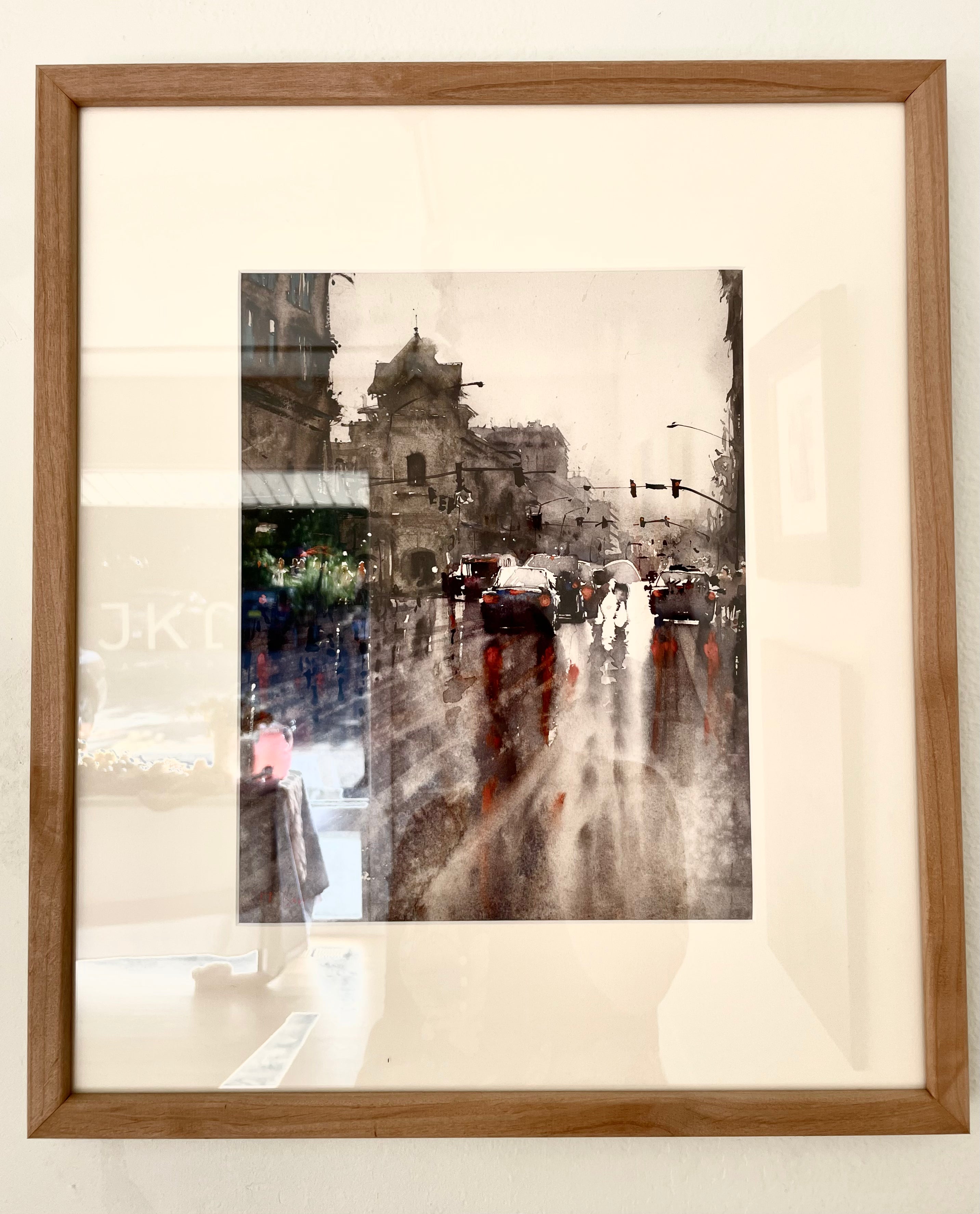 IT IS NOT MORE DIFFICULT TO WALK IN THE RAIN by Michelle Nixon