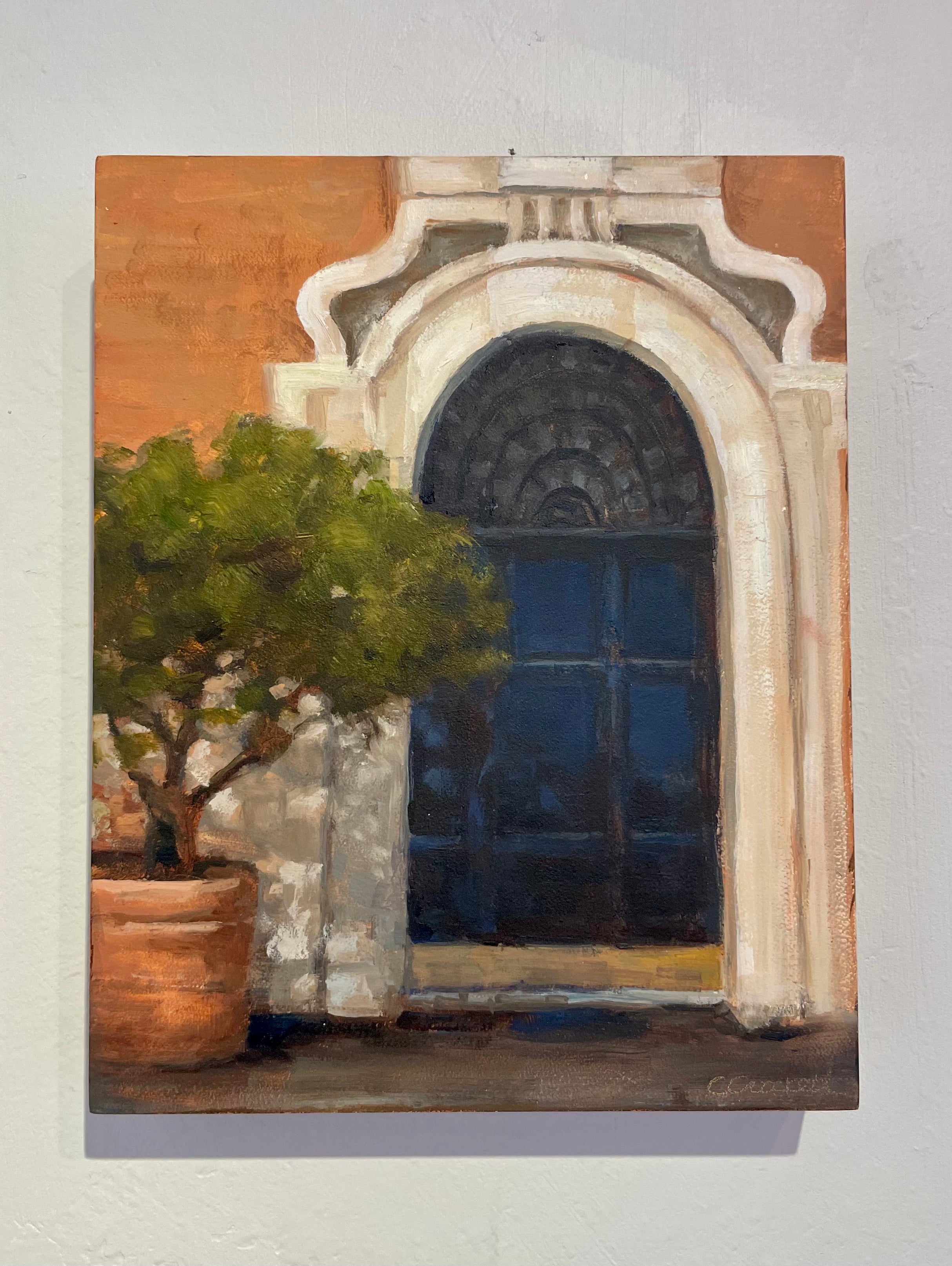 Blue Door -Rome by Cheryl Crockett