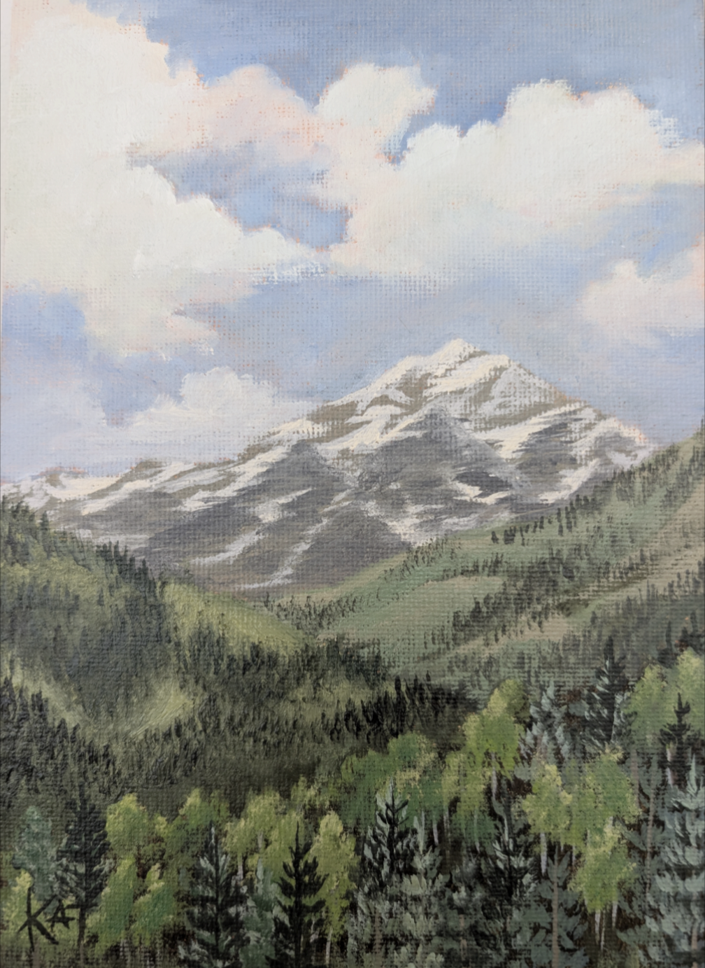 Kat Webster, Cascade Mountain from Cascade Springs