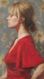 Load image into Gallery viewer, Woman in Red by Maureen Merrell
