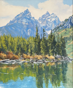 McKenzie S. Paxton, Reflection Under Towering Peaks