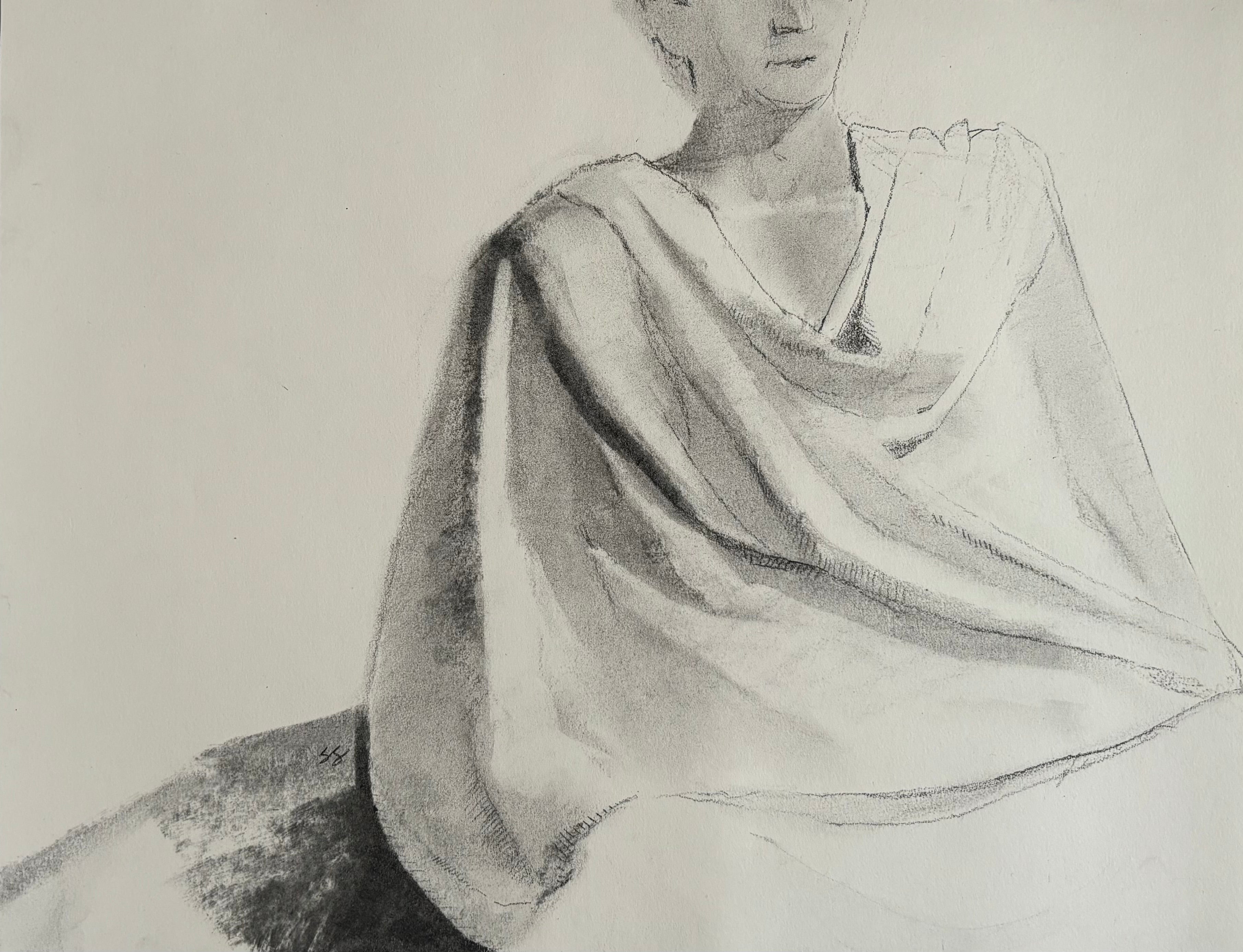 Draped Male Figure, Sarah Schwieger