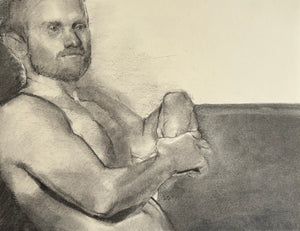 Seated Male Figure, Sarah Schwieger