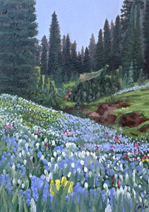 Hyacinths in the Forest by Caitlin Mills