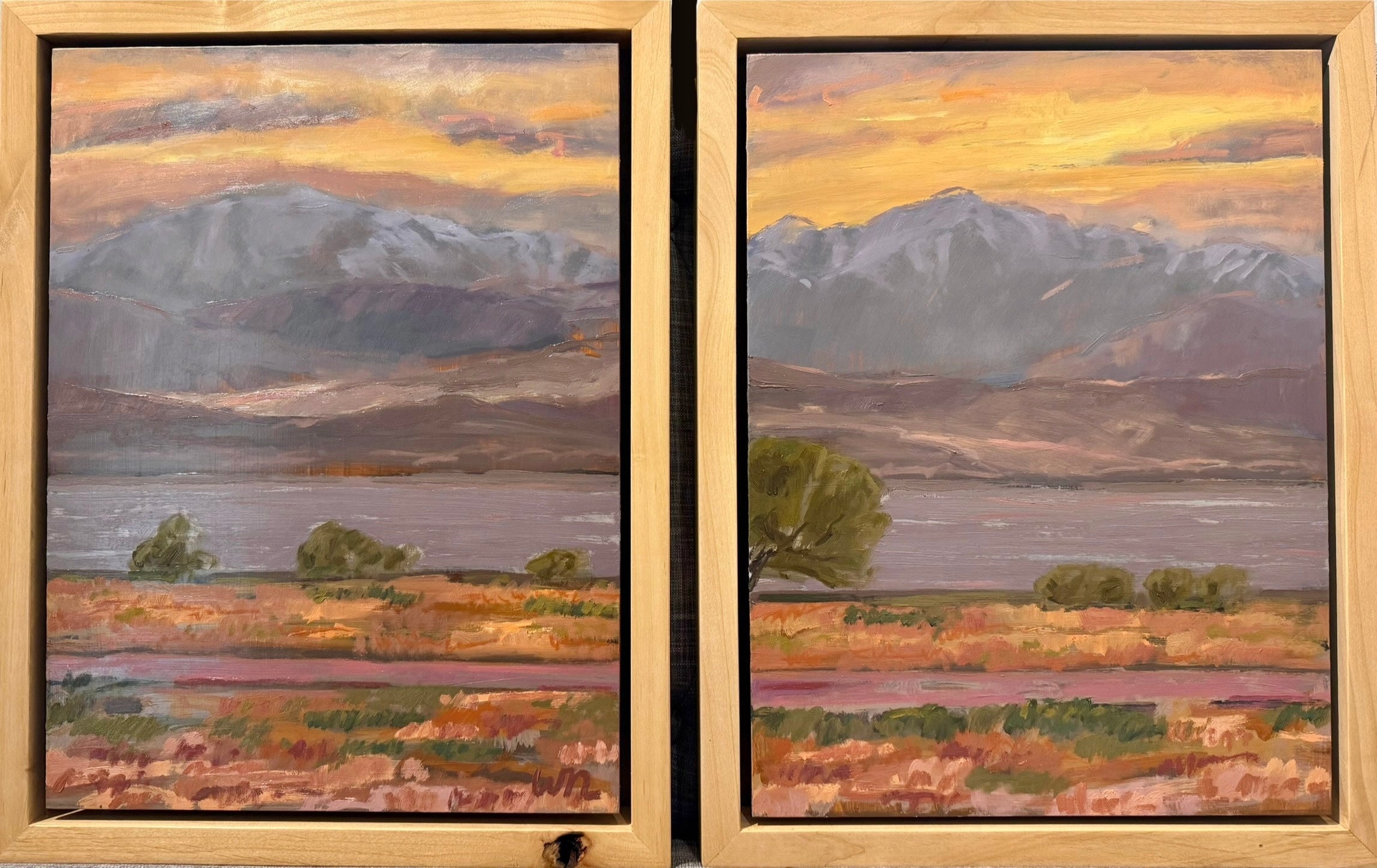 Whitney Naomi Ostebo, Utah Lake with Oquirrh Mountains