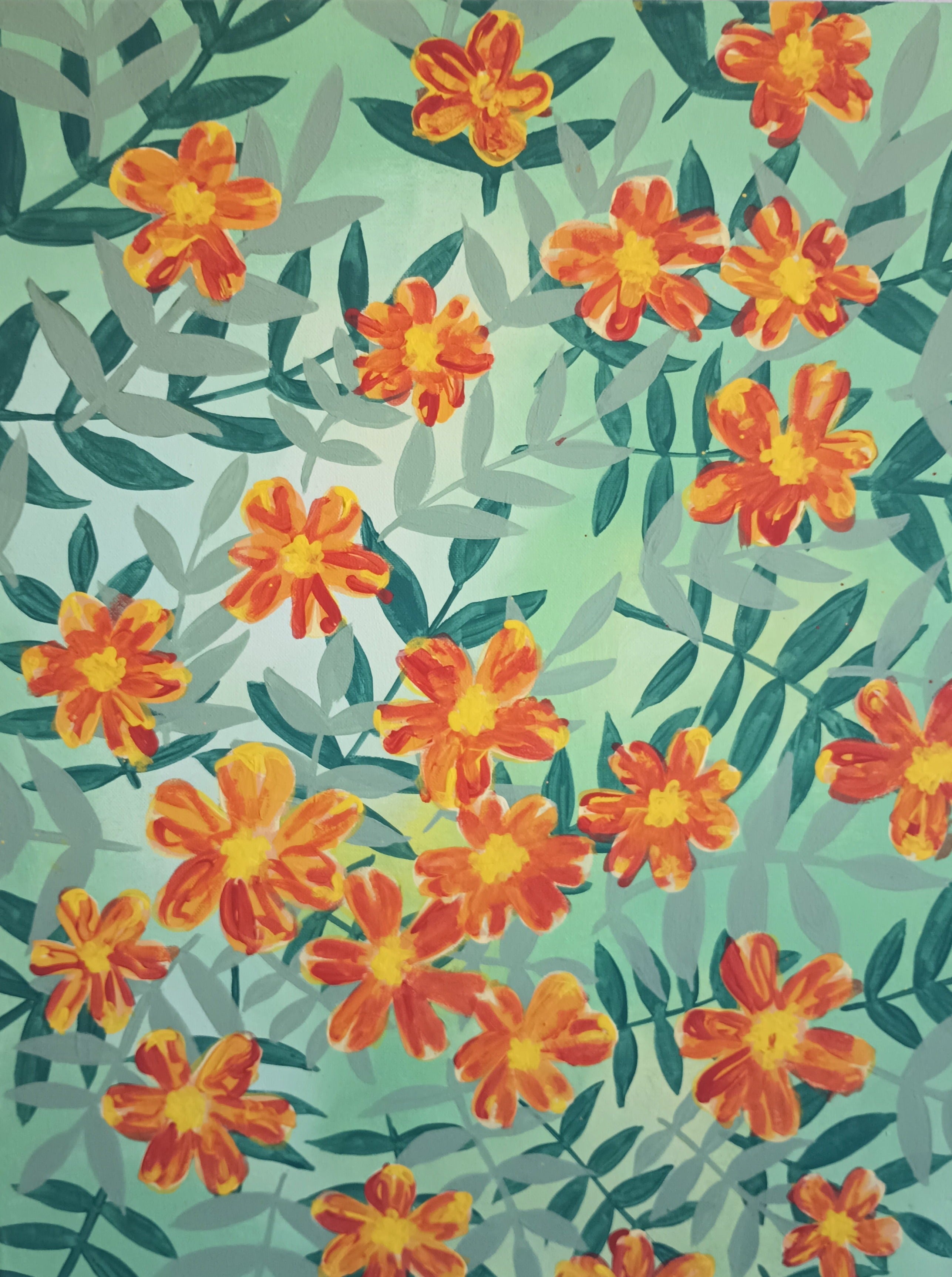 Marigolds by Patricia Gao