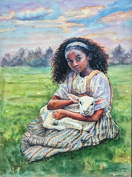 Study for "Feed My Lambs", Megan Rieker