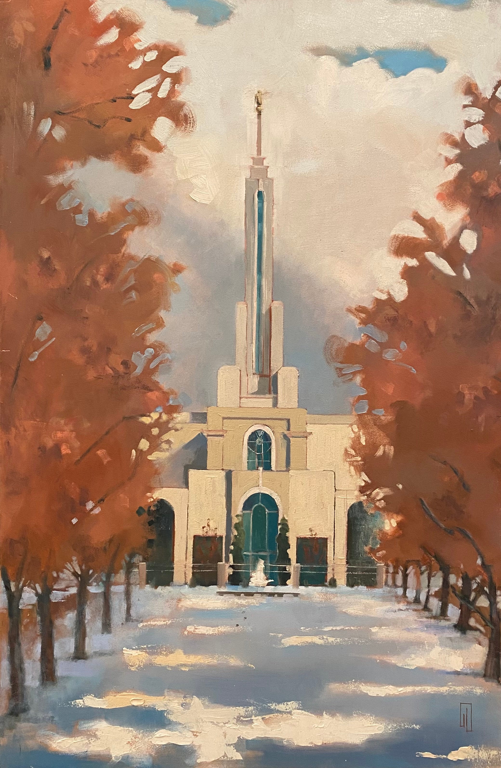 Mount Timpanogos Temple by Jeanette Lee