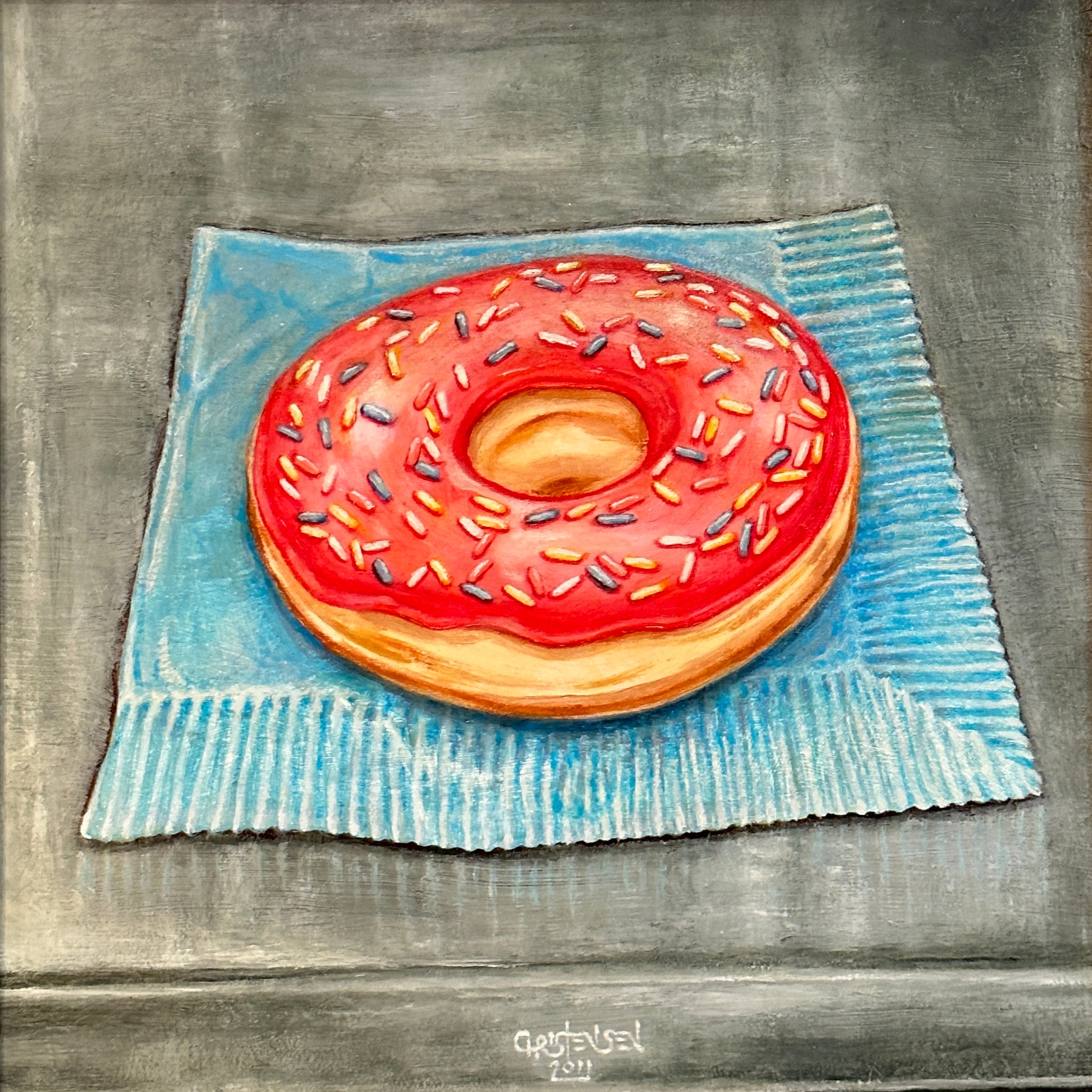 Pink Doughnut by Kent Christensen