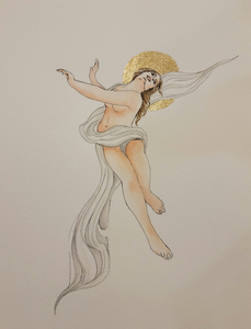 Persephone Watercolor by Lauren Cressman