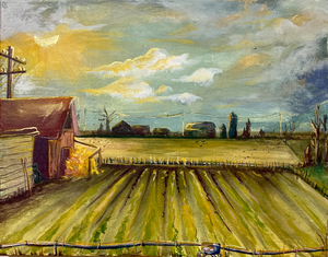 Winter Wheat with the Glossy Ibis by Maddison Tenney