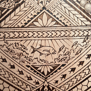 Ulu and Ulua Woodburning by Siwa Allred