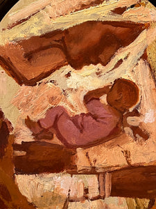 Mother and Child in Gold by J. Kirk Richards