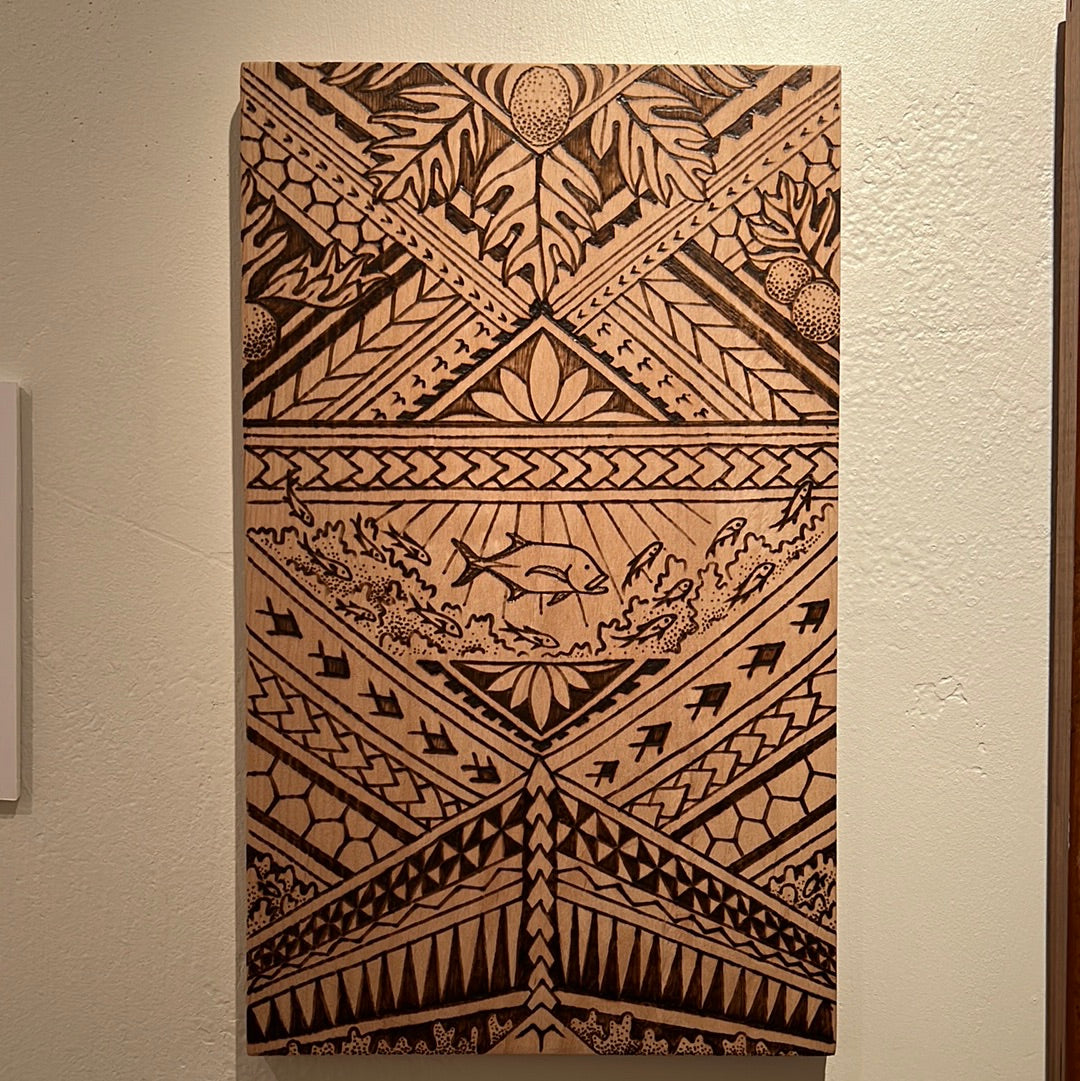 Ulu and Ulua Woodburning by Siwa Allred